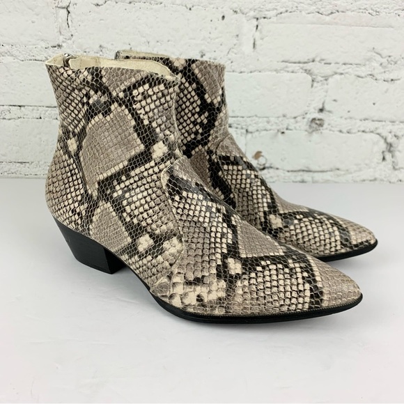 Steve Madden Cafe Snake Reptile Leather Ankle Bootie 8.5 - Picture 7 of 13